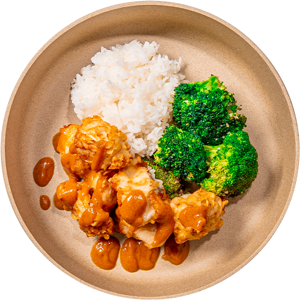 11 - Thai Peanut Chicken with Rice and Broccoli