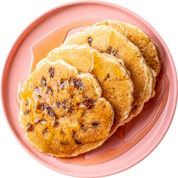 35 - Pancakes Altó en Proteína de Oreo con Syrup Sin Azúcar 