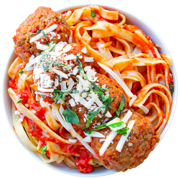 30 - Vegan Meatballs With Spaghetti And Marinara Sauce