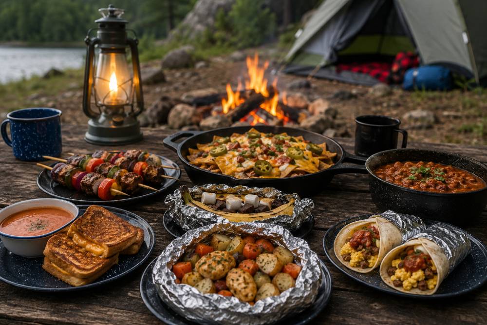 easy camping meals for a weekend trip