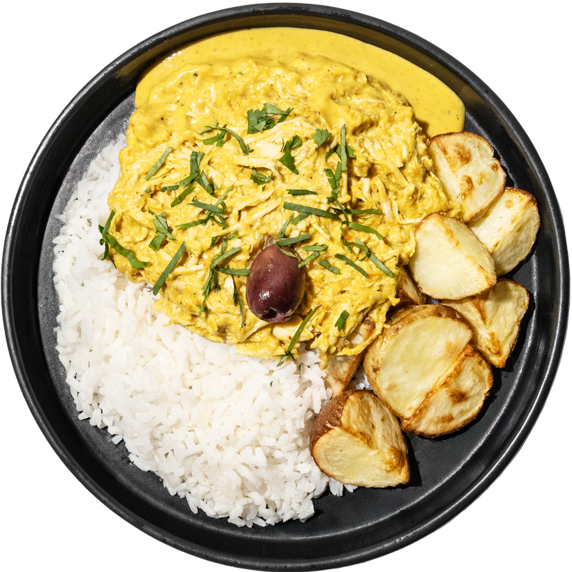 05 - Peruvian Aji de Gallina with Yukon Gold Potatoes and White Rice
