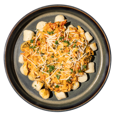 10 - Braised Chicken With Gnocchi and Sun-Dried Tomato Cream Sauce