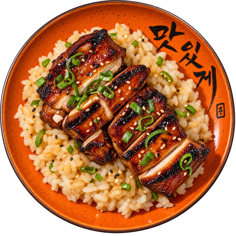 08 - Korean BBQ Style Chicken Thigh with Fluffy Sticky Rice (GF)