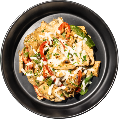 24 - Bowl de Fajitas de Pollo con Queso (GF)