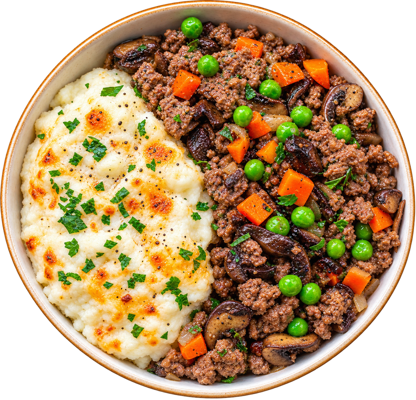 25 - Keto Shepherd's Pie with Cauliflower Mash (GF)