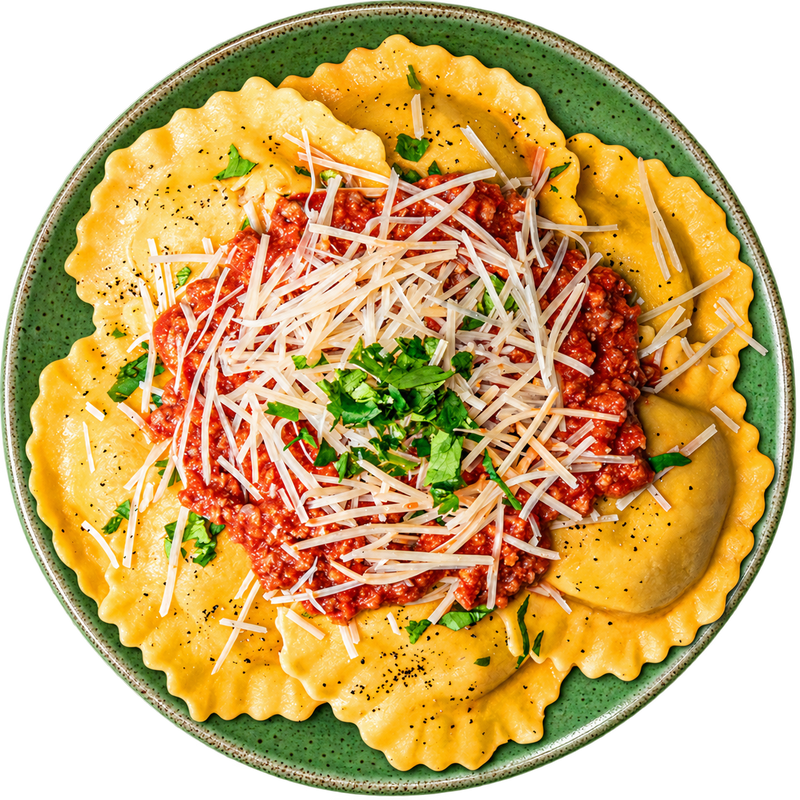 06 - Lean Beef Raviolis with Slow-Simmered Marinara and Romano
