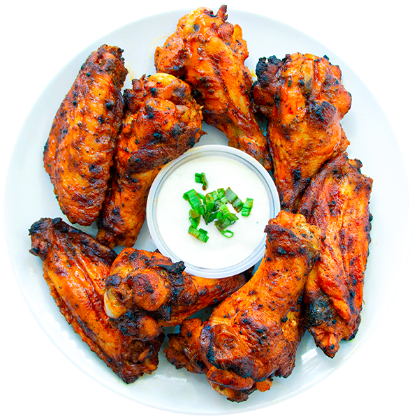 24 - Keto Dry Rubbed Wings With Blue Cheese Dressing