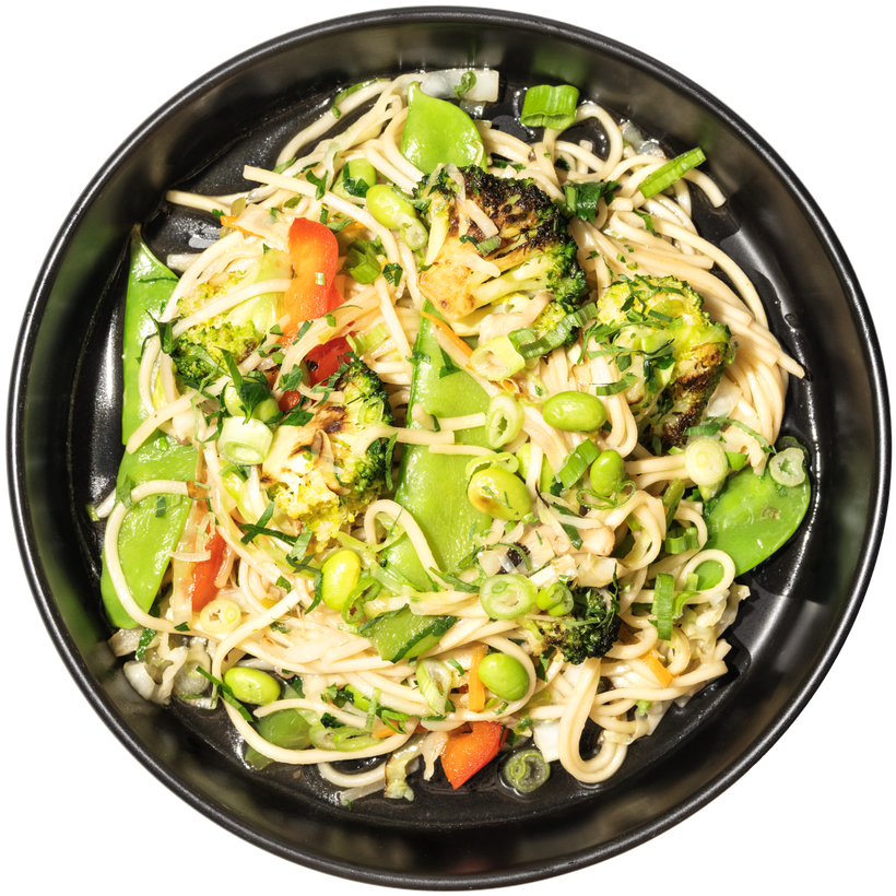 28 - Vegan Roasted Vegetable Lo Mein with Toasted Sesame and Edamame