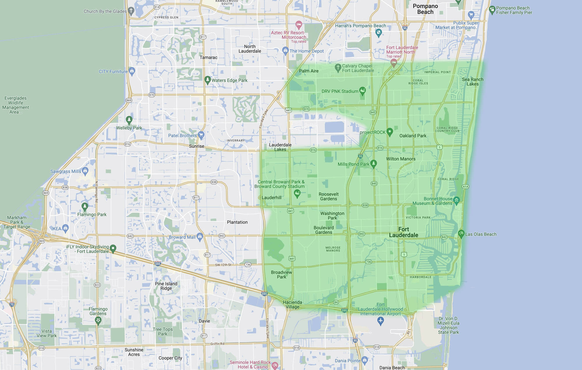Ideal Nutrition Meal delivery area Fort Lauderdale