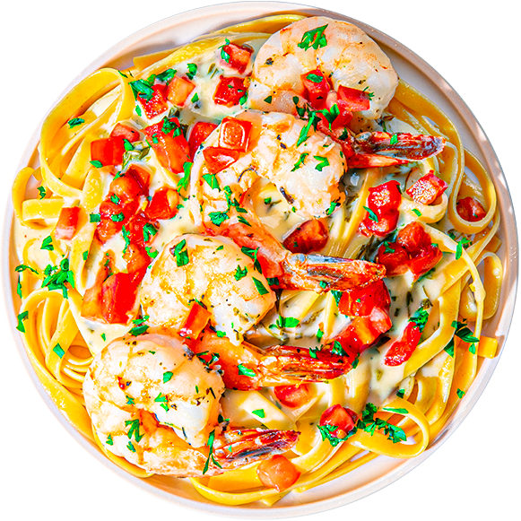 04 - Shrimp Scampi with Velvety Fettuccine