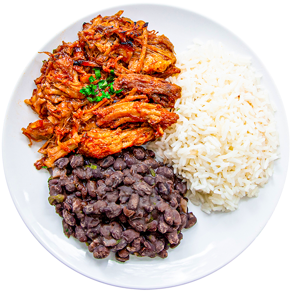 12 - Roasted BBQ Pork With Rice And Beans