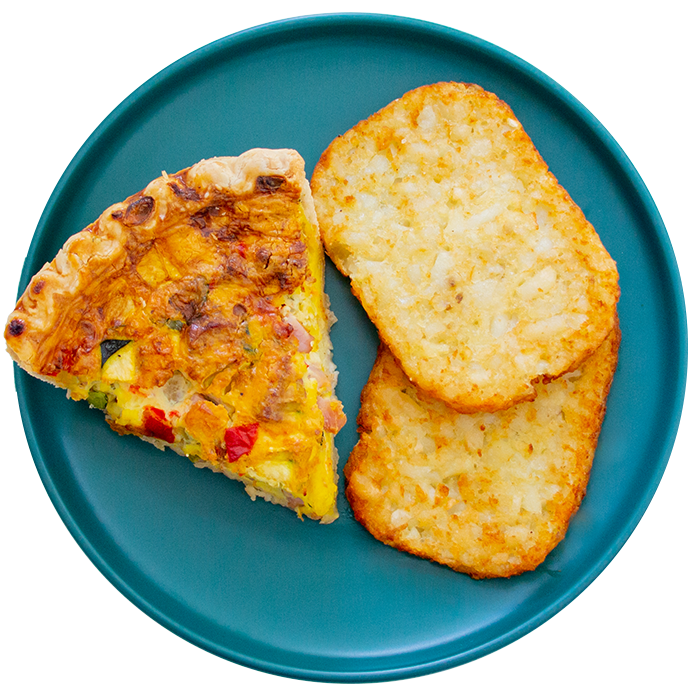 36 - Sausage and Ham Morning Vegetables Quiche